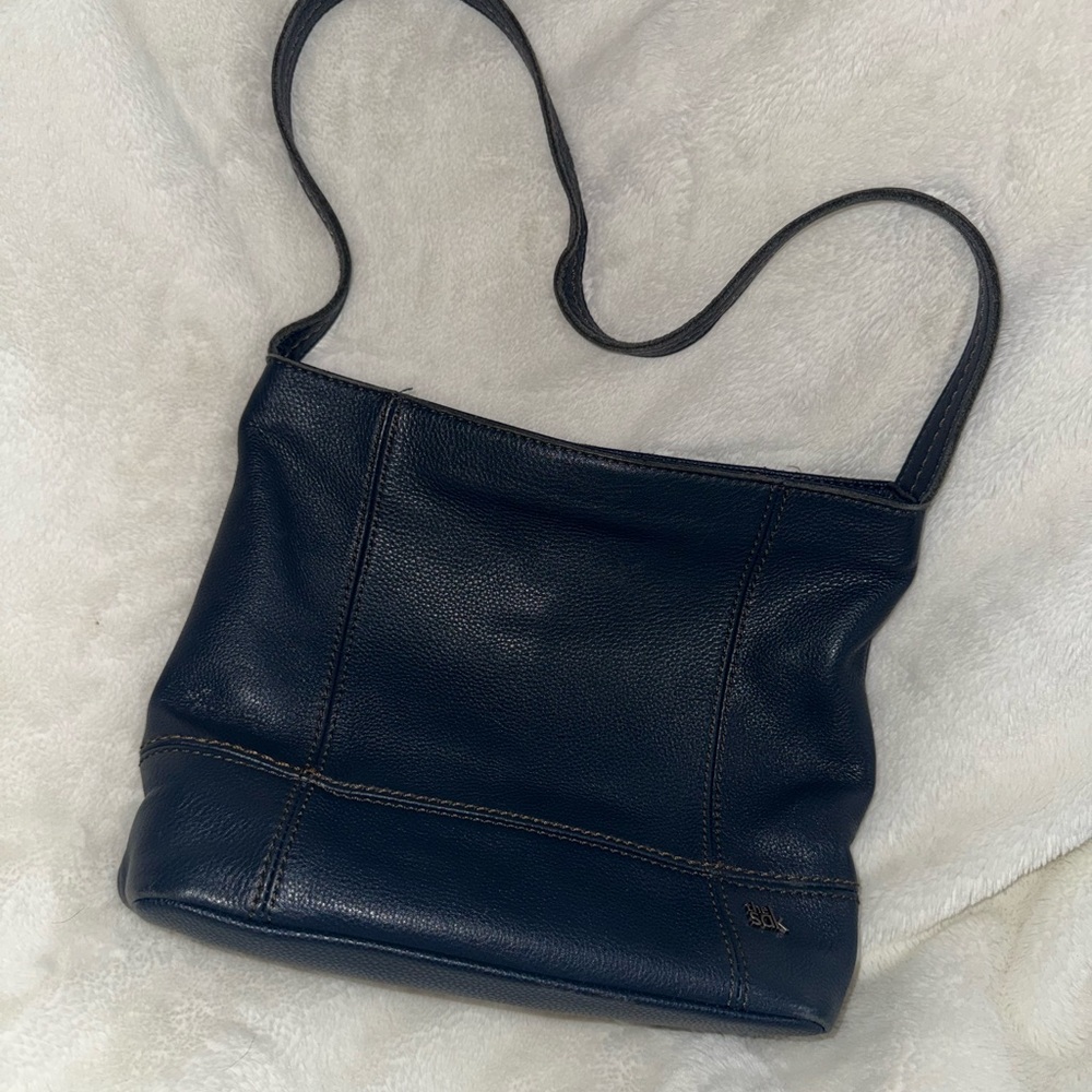 The Sak Black Leather Shoulder Bag